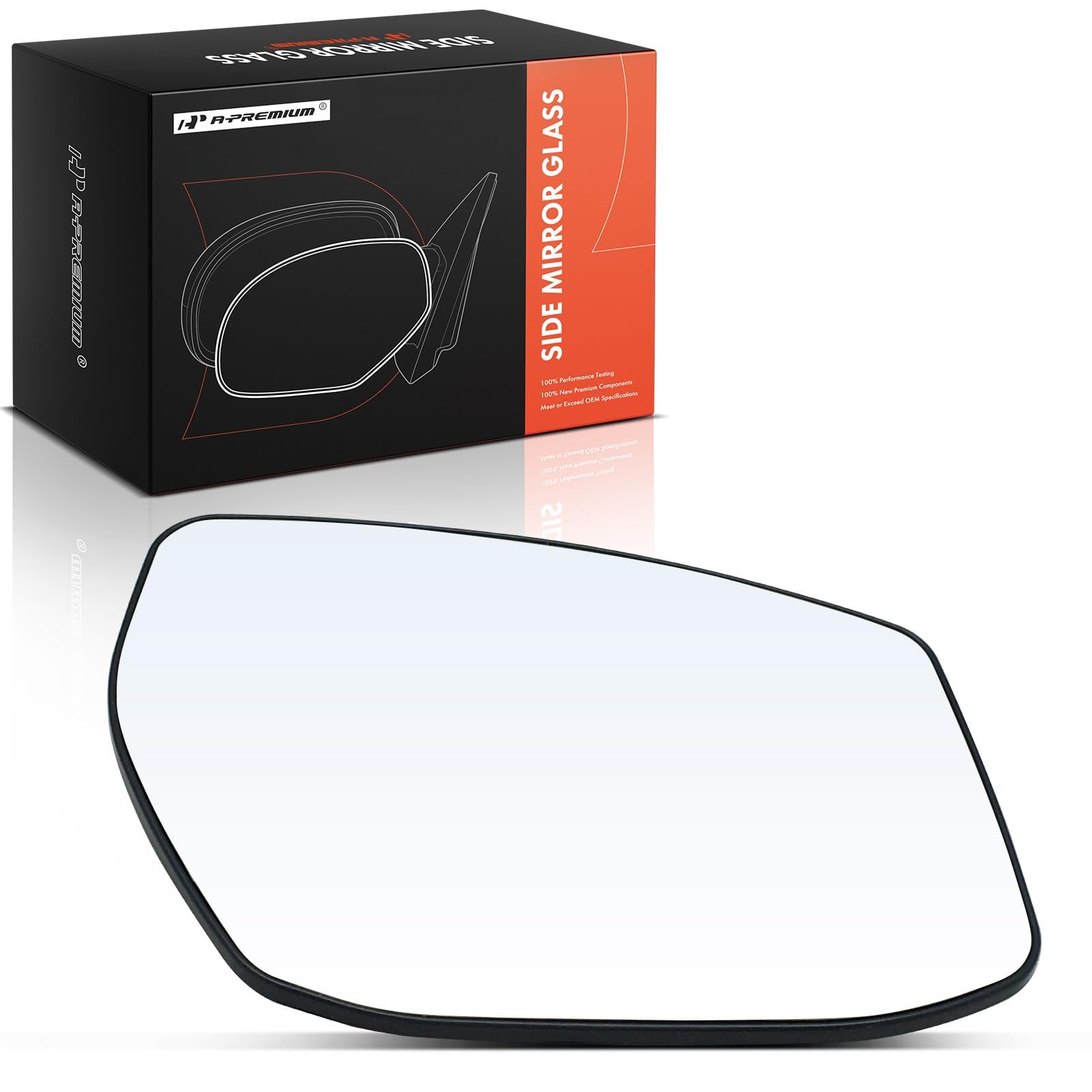 Photo 1 of A-Premium Right Passenger Side Heated Mirror Glass with Backing Plate Compatible with Nissan Altima 2013-2018, Sentra 2013-2019 - Exterior Side View Convex Mirror, Sedan only, Replace # 963653TH3A