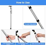 supregear Folding Walking Stick Adjustable Lightweight Cane 85-95 cm view 3