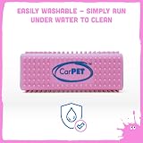 CarPet Pet Hair Remover Pink - Removes Dog Cat Hair from Clothing Car Interiors view 7