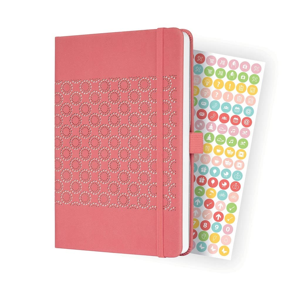 Sigel J2203 Jolie Weekly Planner 2022-13,5 x 20,3 cm - hardcover - 174 Pages - Rose