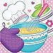 Cedar Crate Market Little Chef Birthday Party Supplies Pack for 16 Guests: Straws, Dinner Plates, Luncheon Napkins, Table Cover, and Cups