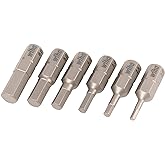 Wiha 71397 6 Piece Hex Insert Bit Set - Metric