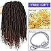 2 Packs Passion Spring Synthetic Crochet Hair Extensions 12 inch 24 strands/pack Ombre Crochet Twist Braids Fiber Fluffy Curly Twist Braiding Hair Bulk (T1B/30#)