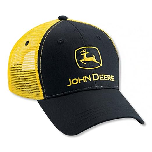JOHN DEERE Black/Yellow Mesh Hat at Amazon Men’s Clothing store Baseball Caps JOHN DEERE Black/Yellow Mesh Hat at Amazon Men’s Clothing store Baseball Caps