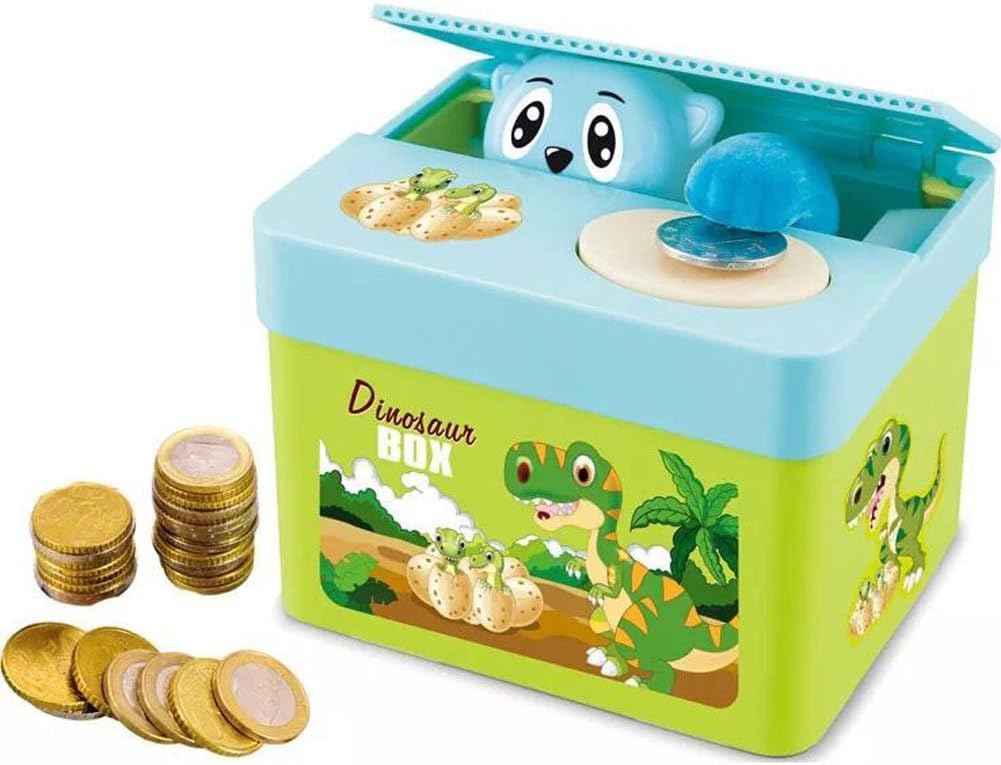 XTLINE Cute Puppy Hungry Eating Dog Coin Bank Saving Box/Bank/Pot Coins Bank Coin Munching Toy Money Box()