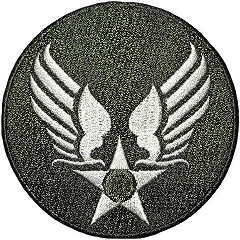 US AIR FORCE STAR CIRCLE EAGLE WING logo Insignia Military Army United Logo size 3 inch. Jacket Vest shirt hat blanket backpack T shirt Patches Embroidered Appliques Symbol Badge Cloth Sign Costume