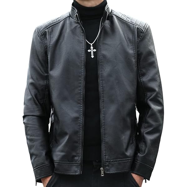 N7 Leather Jacket - Mens Commander Shepard Game Café Racer