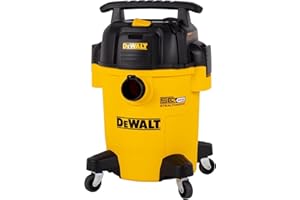 DEWALT 6 Gallon STEALTHSONIC Shop Vacuum Wet and Dry DXV06PL-QT, Ultra Quiet 4 Peak HP Wet Dry Vac for Jobsite & Workshop