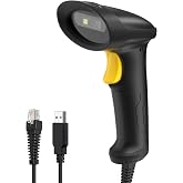 Inateck 2D Barcode Scanner, USB Wired QR Barcode Reader, Plug &amp; Play | 1D 2D PDF417 Data Matrix Scanner, for Warehouse, Library, Handheld Bar Code Scanner