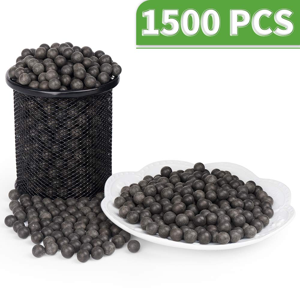 LuckIn Slingshot Ammo Ball, Slingshot Clay Ball 3/8 inch, Slingshot Clay Ammo Biodegradable, Soil Color, 1500 Pcs