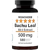 MONOHERB Buchu Leaf Extract 500 mg - 180 Capsules