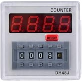 11 DH48J-A, 24V AC/DC, 220VAC(24V AC/DC) Digital Counter dh48j-a 24v/220v Digital Counter Relay led Display 1-999900 11-pin