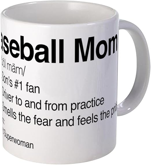 baseball mom mug