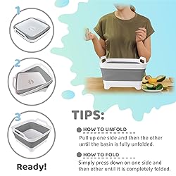 GIMWA Collapsible Wash Basin for Baby Bottles - 2.4