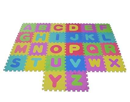 Aarushi Non-Toxic Plastic, EVA Foam Play Mats, Alphabet ABC Puzzle Mat