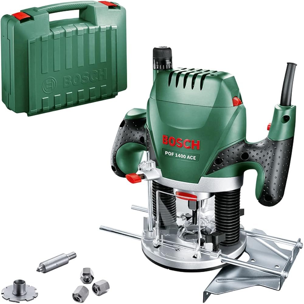 Bosch POF 1400 ACE Router 1400 W with Case and Box