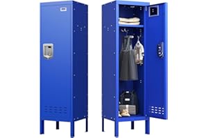 BUTISOW Metal Cabinet Home Office Storage,Lockers,Lockable Employees Metal Locker with Door,54" Height Steel Locker,Lockable Steel Locker for Gym,School,Home,Office,Garage,Assembly Required
