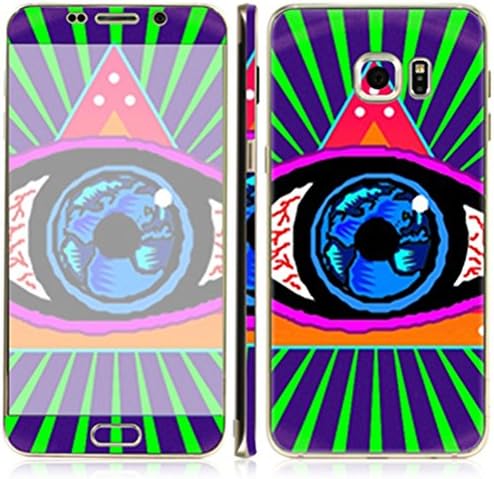 Just Mode(TM)Colorful Style Full Body Film Sticker Case Cover Protector for Samsung Galaxy S6 Edge Plus-Eyes