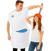 JenPen Halloween Couple Toilet Costume Adult Plunger Hat Costume Halloween Funny Toilet Cosplay Men Women