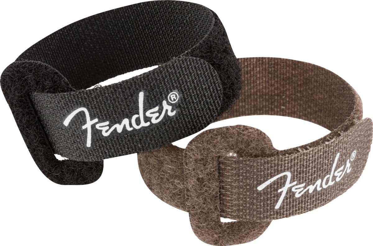 Fender© Cable Ties, 7", Black&Brown (6)