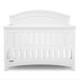 Simmons Kids SlumberTime Emma 4-in-1 Convertible Baby Crib N More - Greenguard Gold Certified, Bianca White