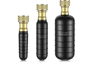 SENSHARE 3-Pack Drain Bladder Kit, Water-Powered Rubber Drain Cleaning Bladder, Fits 1 to 6 Inch Pipes, Ideal for Clearing Bathroom Sinks, Showers, Swimming Pool Drains, Kitchen Sinks and Main Drains Clogs