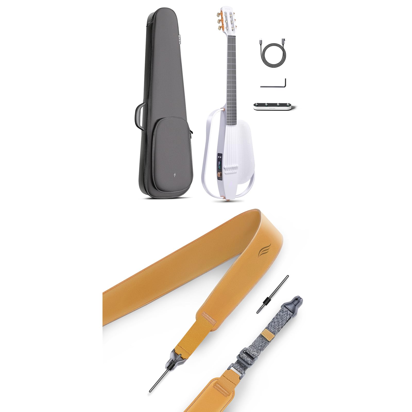 Enya AcousticElectric Carbon Fiber Classical Nylon String Travel