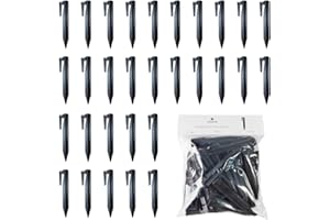 MOWMR Pack of 30 Pegs for Robotic Lawnmower Cable Wire, Ground Anchors for Secure Fastening of Boundary Wire in The Garden