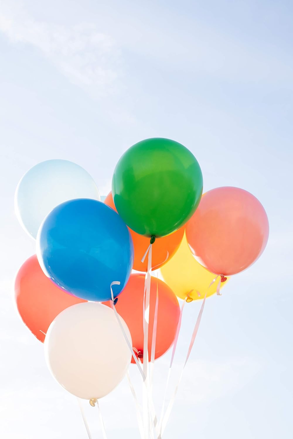 Folat 19106 White Balloons 30 cm-50 Pieces, 50er Pack - Image 3