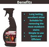 Vitcas 650 ml Stove Glass Cleaner for Fireplace BBQ Log Burner Wood Burner view 3