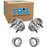 TRQ 2 Piece Front Wheel Bearing & Hub Kit Set Compatible with 2005-2010 Honda Odyssey