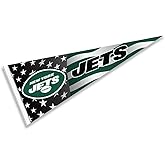 New York Jets Nation USA Americana Stars and Stripes Pennant Banner Flag
