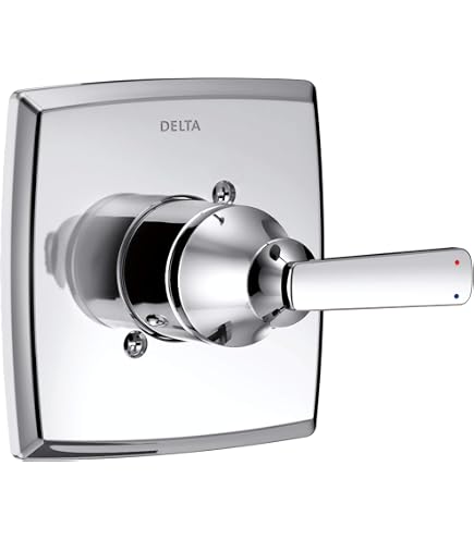Delta Faucet Tetra Duschverkleidungsset – Einhebel, Gebürstetes Nickel, Druckausgleichend, Ohne Duschkopf (separat)