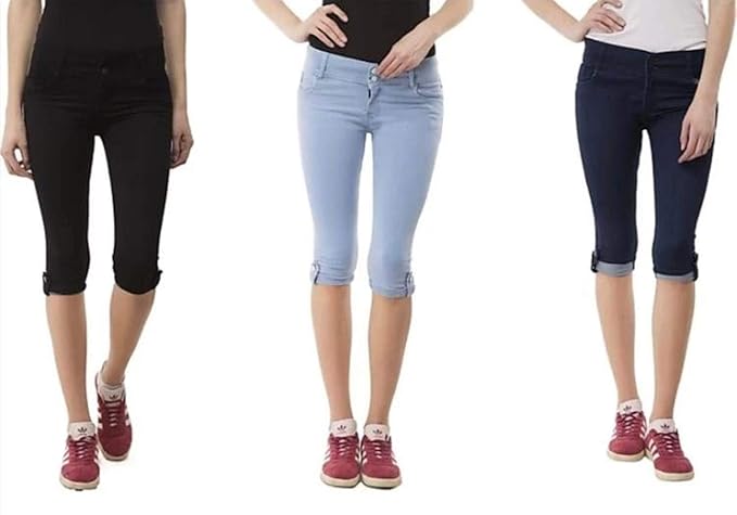 denim capris for womens