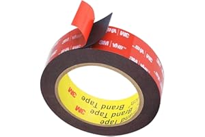 LONSHI 3M Double Sided Mounting Tape, 3M5952 Heavy Duty VHB Foam Adhesive 1" x15.4 FT for Indoor Outdoor, LED Strip Lights, Automotive Trim & Home Office Décor, Waterproof & Industrial Grade