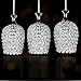 FEEKENBU Modern 3 Lights Crystal Pendant Lighting for Kitchen Island and Dining Room