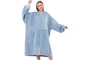 FestiCorp Oversized Blanket Hoodie for Adults - Extra Long Wearable Sweatshirt with Giant Sleeve, Hood and Pocket