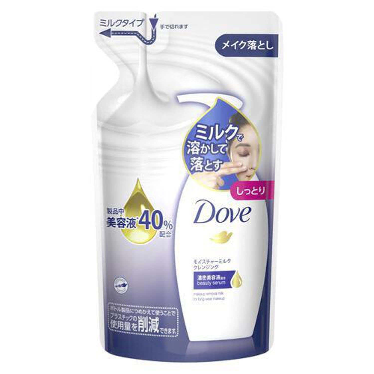 Dove ダヴ モイスチャー ミルククレンジング つめかえ用 180ml商品画像