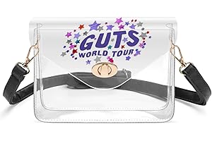 Vangue Clear Sling Bag Stadium Approved, Clear Crossbody Purse for Women with Adjustabel Strap for Sports Concert