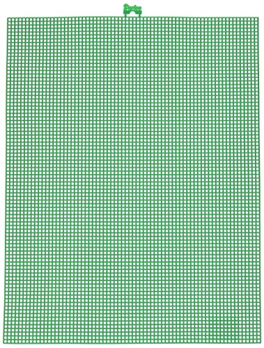 Darice 33900-11, 1 Piece, Mesh Plastic Canvas, Christmas Green