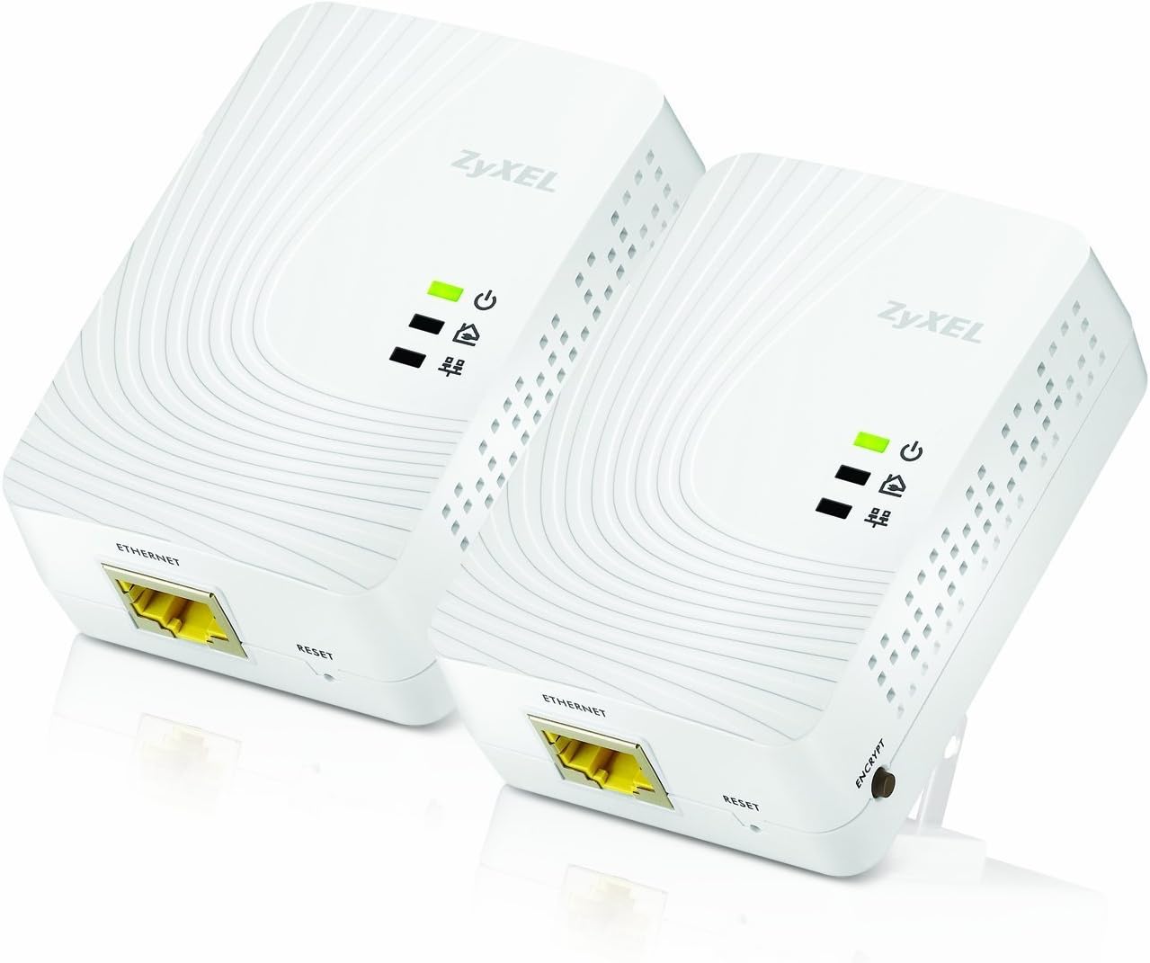 Zyxel 600 Mbps Mini Powerline AV2 Gigabit Adapter, Starter Kit - 2 Units (PLA5205KIT)
