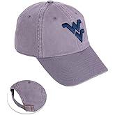 Desert Cactus West Virginia University Baseball Hat WVU Mountaineers Brimmed Embroidered Cap Adjustable Cloth Strap Adult