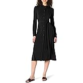 Amazon Essentials Women's Regular-Fit Matte Jersey Midi Length Dress
