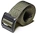 PLYFUNS CQR Tactical Belt Assurance Nylon Webbing EDC Duty 1.5 Inches Belt, Flip Tab(mzt01) - Green, M(w32-34).