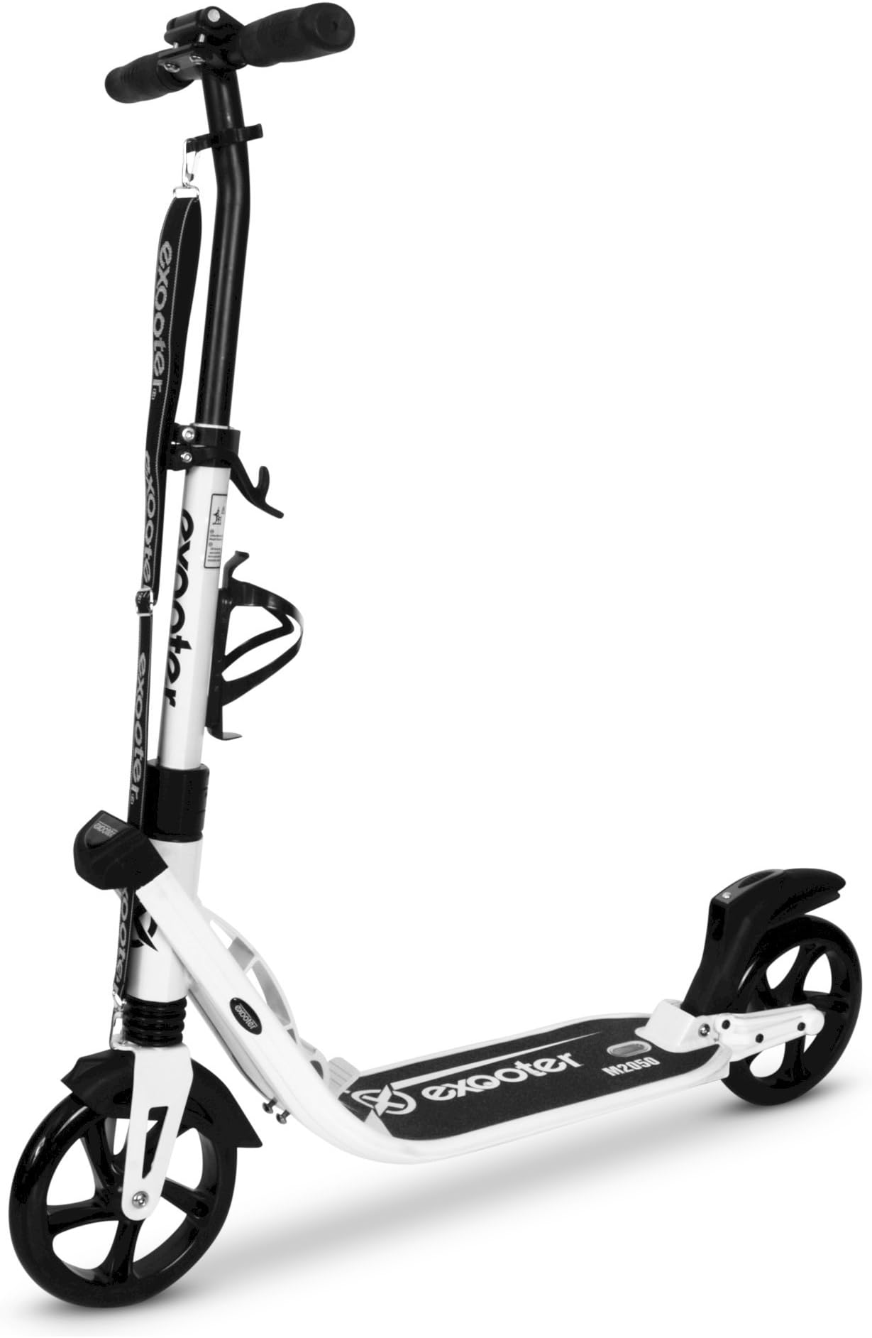 EXOOTER M2050 9XL Adult Cruiser Kick Scooter with Dual Suspension Shocks and 200mm Big Wheels.