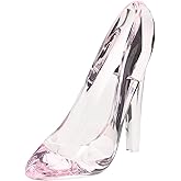 MAGICLULU Princess Slipper Figurine Acrylic High Heel Shoe Ornament Crystal Sculpture for Wedding Birthday Party Home Decoration 5.5 Inch