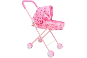 Toyandona Baby Doll Stroller Lightweight Small Doll Stroller for Portable Toy for Parent-Child Interaction