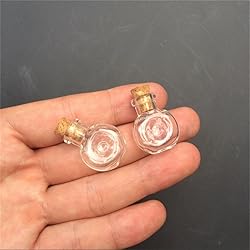 TAI DIAN Mini Glass Bottles Pendants XO Shape Small