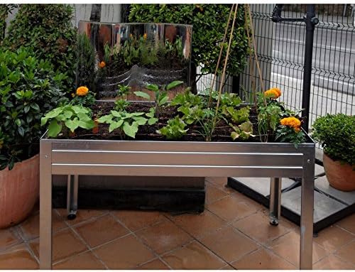 MESA DE CULTIVO Acero Galvanizado. Medidas: Largo 150cm x Ancho ...