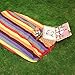 SONGMICS Cotton Hammock Swing Bed for Patio, Porch, Garden or Backyard Lounging - Heavy-Duty, Lightweight and Portable - Indoor Outdoor - Natural White UGDC210
